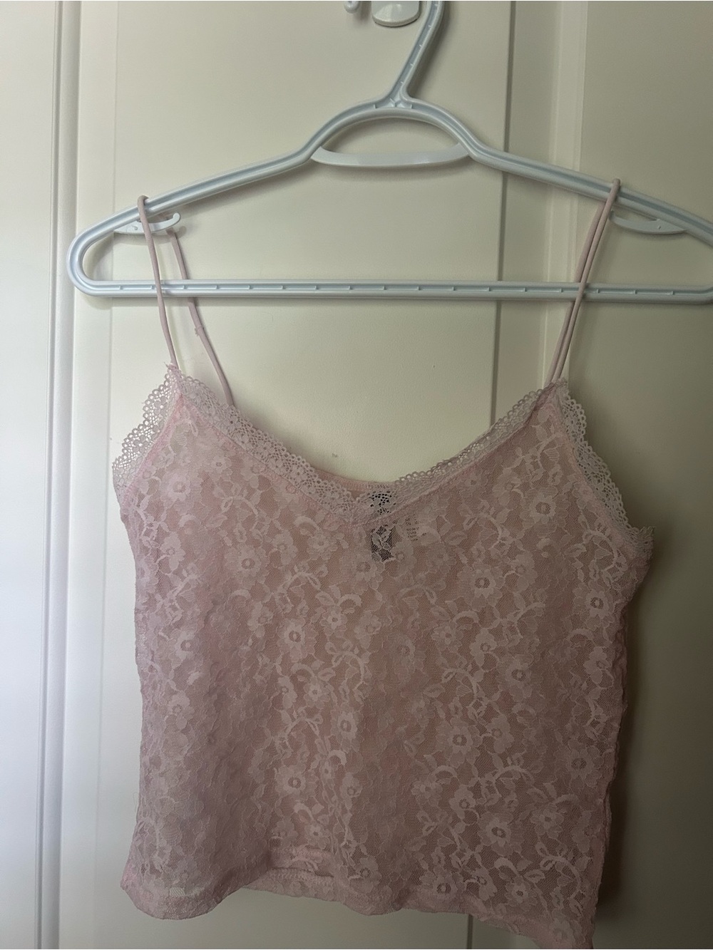 H&M Pink Lace Camisole in light Pink